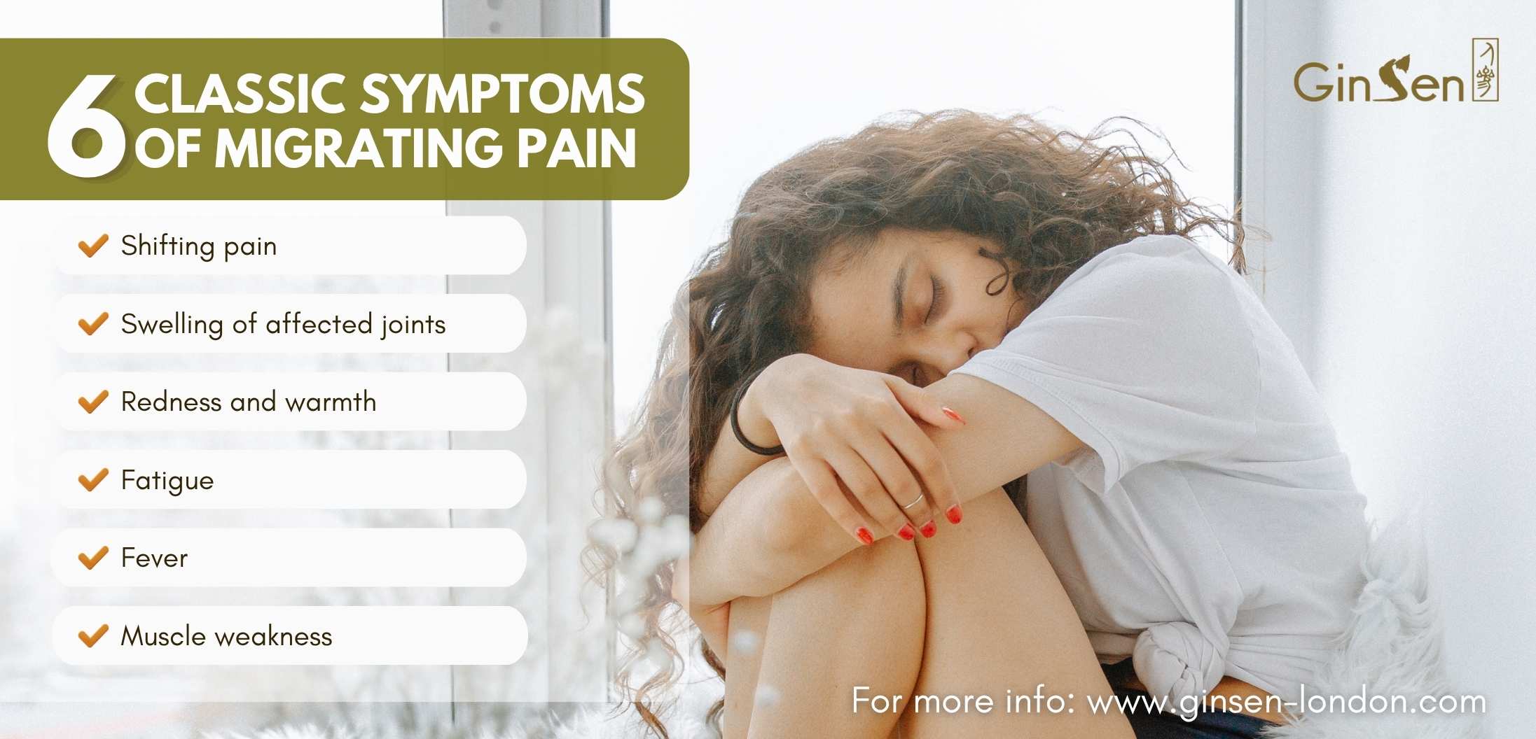 6 classic symptoms of migrating pain
